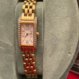 Citizen EcoDrive Gold Women's Watch with Crystal Accents